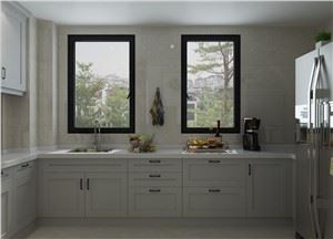 Βινύλιο Γκρίζα ντουλάπια κουζίνας