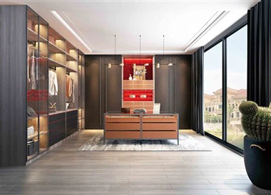 Κομψό πολυτελές περίπατο στη ντουλάπα